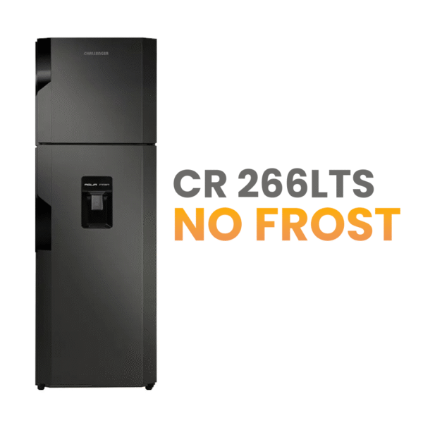 Nevera Challenger CR266 No Frost Titanio