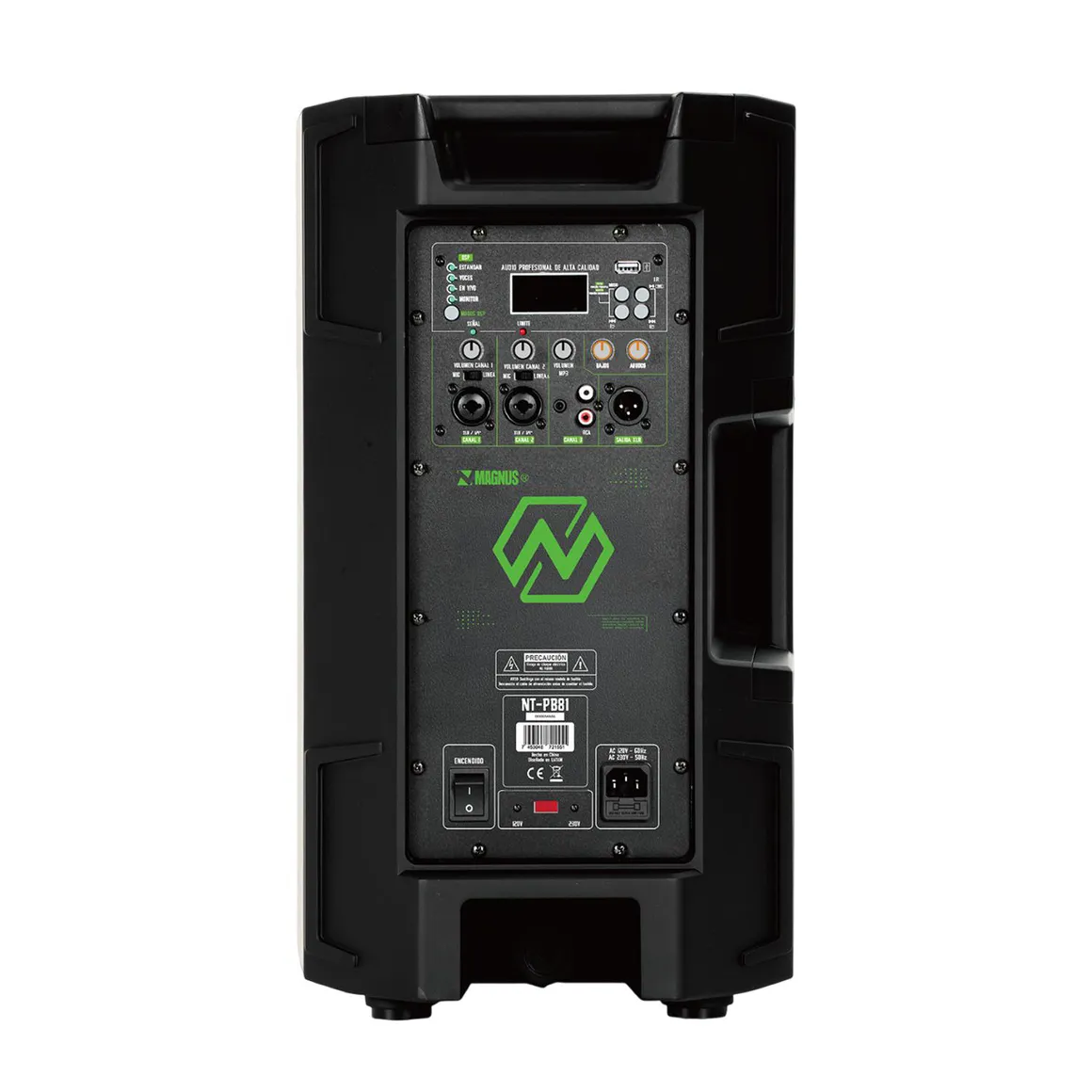 Cabina Profesional Niatec NT-PB81 de 10" 350W RMS | Bluetooth 5.0, TWS, XLR y USB - Image 2