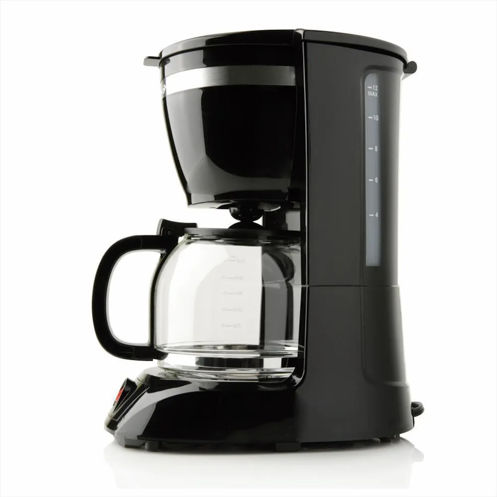 CAFETERA KALLEY CM500K 12TZ NEGRA lateral
