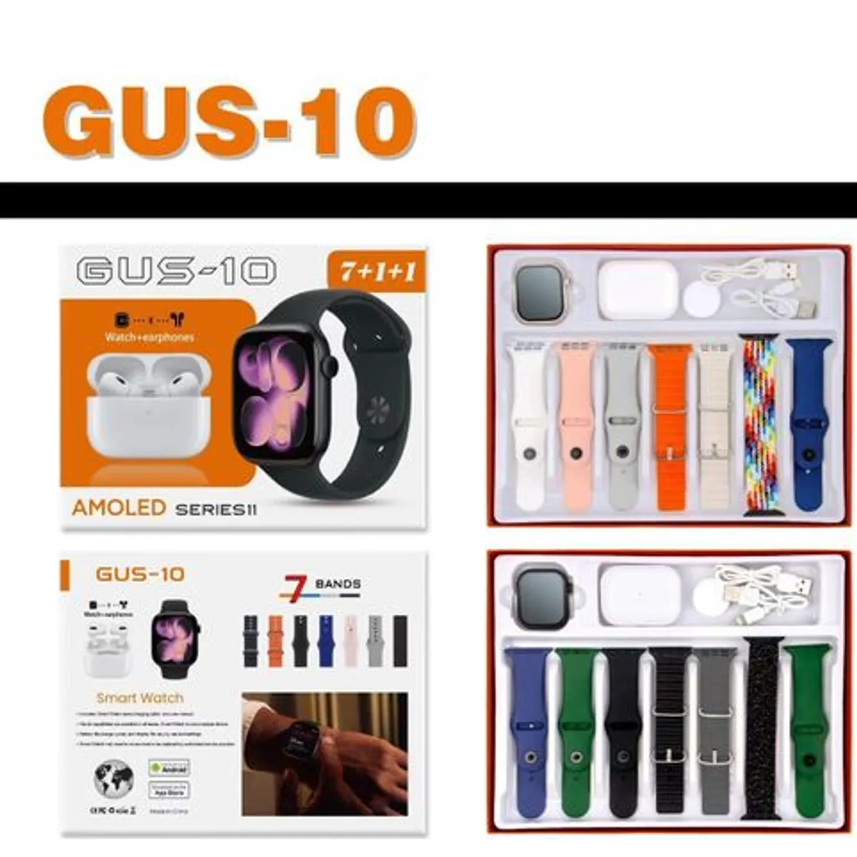 smartwatch gus-10 objetos